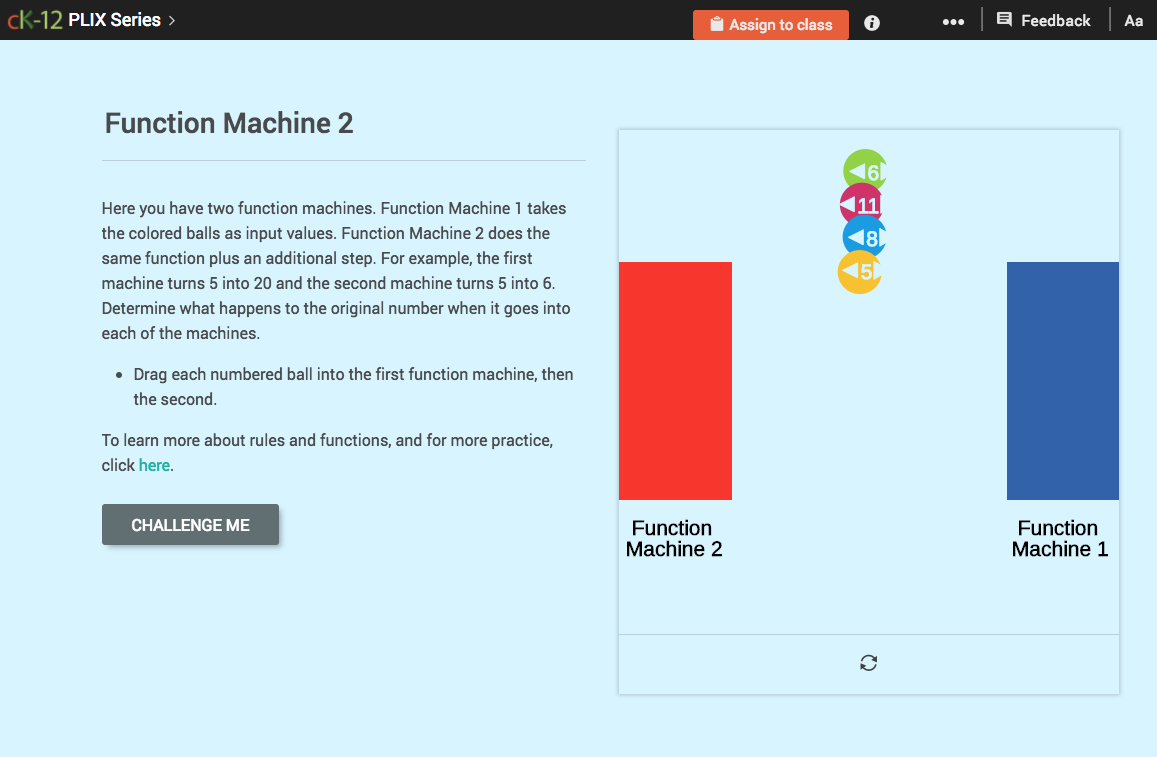 Function Rules for Input-Output Tables: Function Machine 2 Interactive