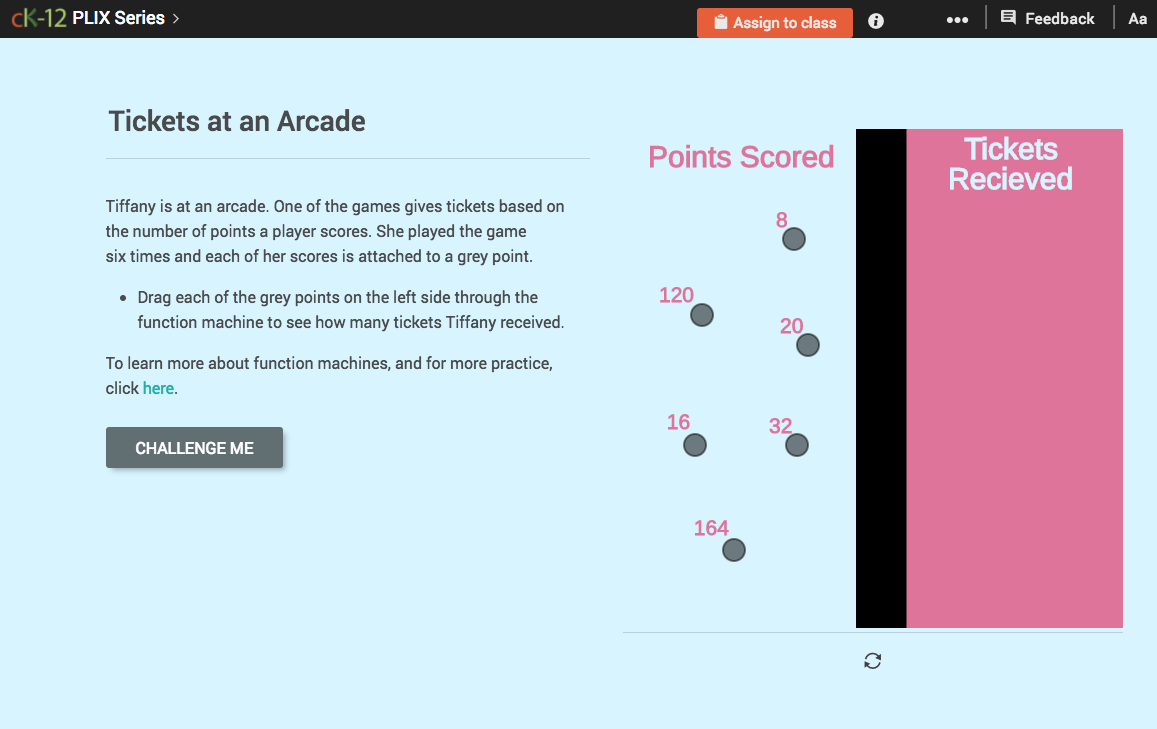 Function Rules for Input-Output Tables: Tickets at an Arcade Interactive