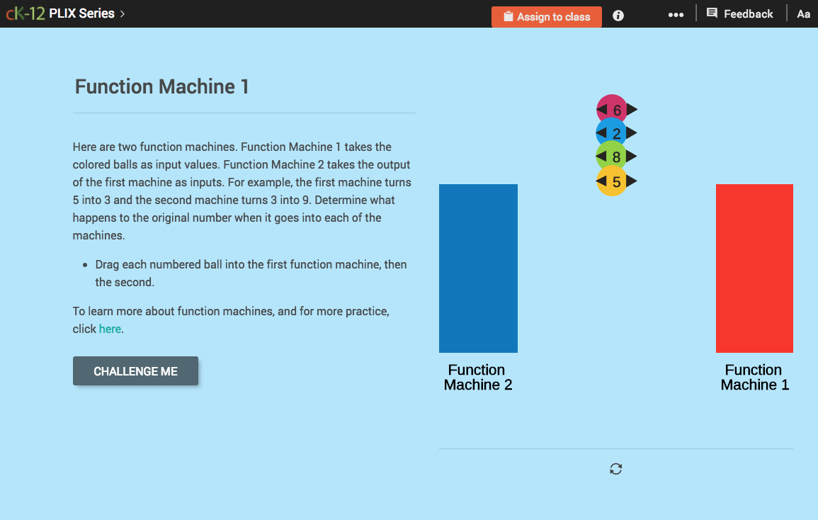 Function Rules for Input-Output Tables: Function Machine 1 Interactive