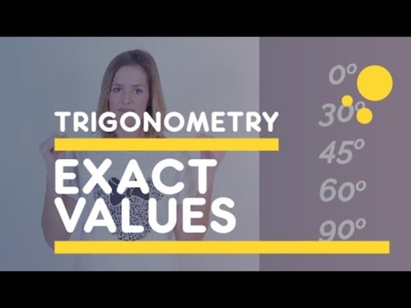 Exact Trig Values - Easy Table Instructional Video