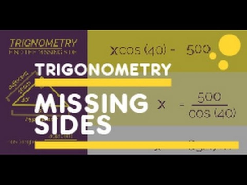 SOHCAHTOA - Finding Missing Sides Part 2 Instructional Video