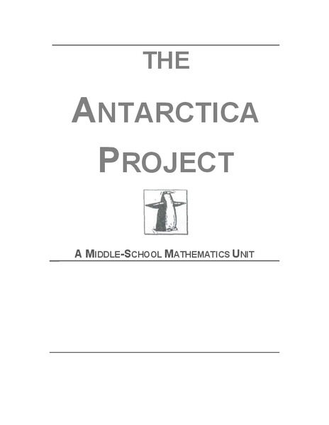 The Antarctica Project: A Middle School Mathematics Unit Unit Plan