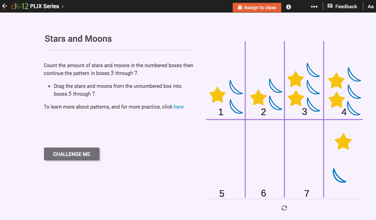 Writing Basic Equations: Stars and Moons Interactive