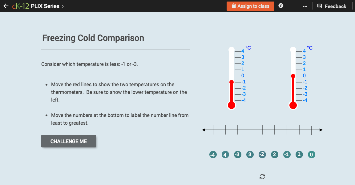 Inequalities that Describe Patterns: Freezing Cold Comparison Interactive