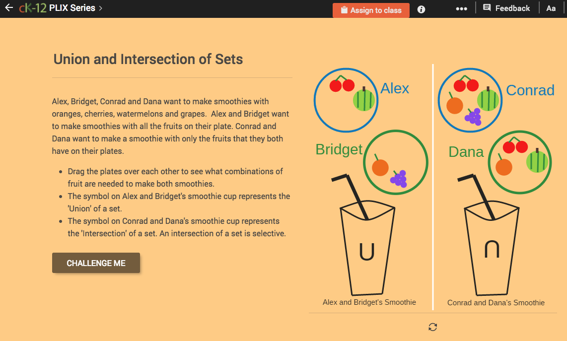 The Real Numbers: Union and Intersection of Sets Interactive