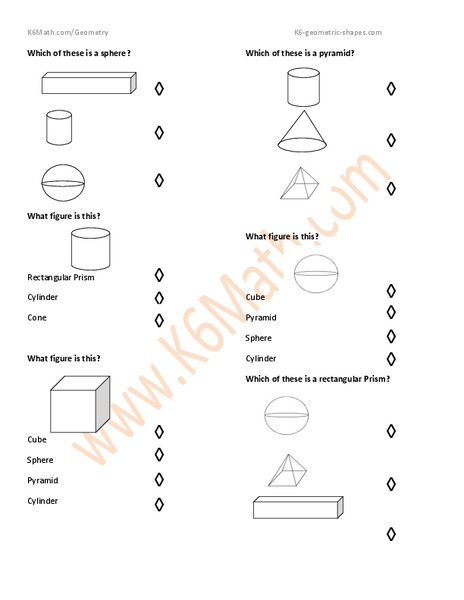 Geometry Skills Worksheet