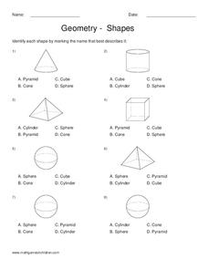 Geometry-Shapes Worksheet