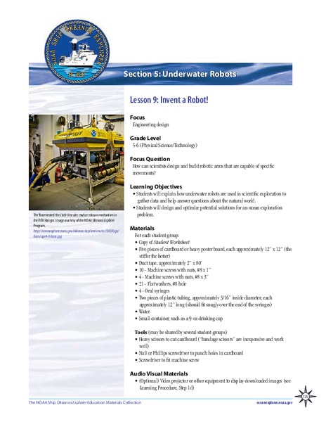 Invent a Robot! Lesson Plan