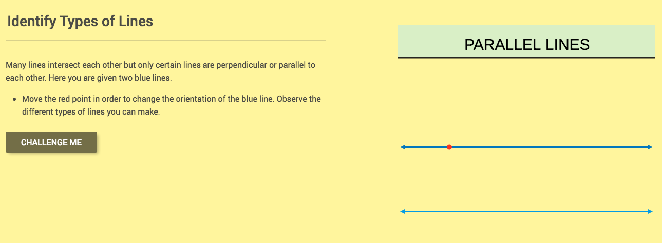 Identify Line Types: Identify Types of Lines Interactive