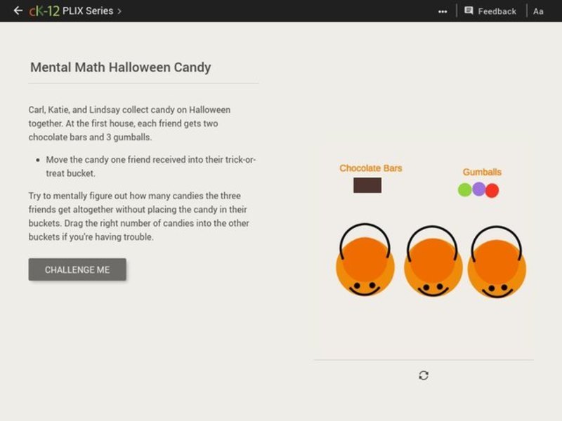 Mental Math to Evaluate Products: Mental Math Halloween Candy Interactive