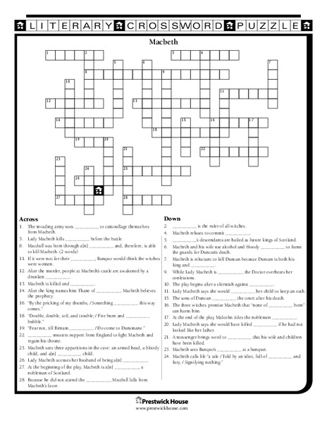 Macbeth Worksheet