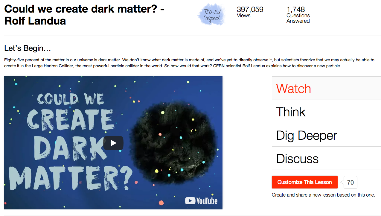 Could We Create Dark Matter? Instructional Video