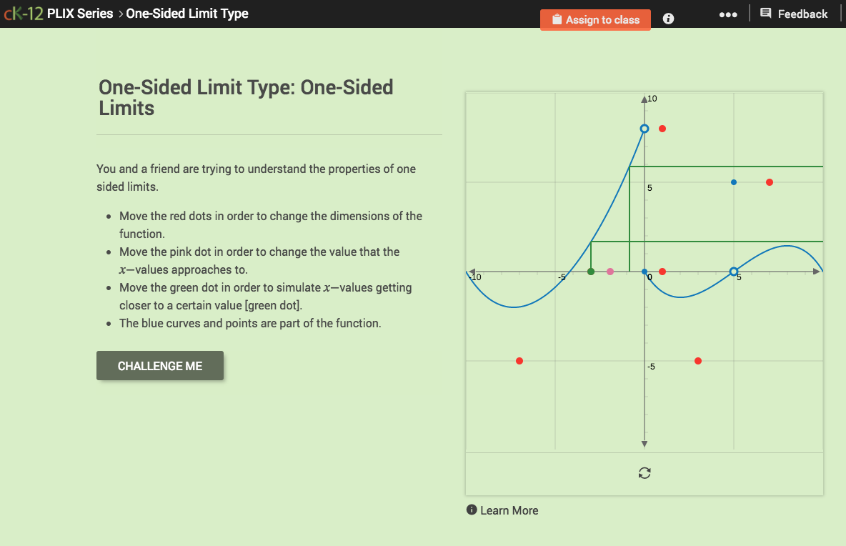 One-Sided Limit Type: One-Sided Limits Interactive