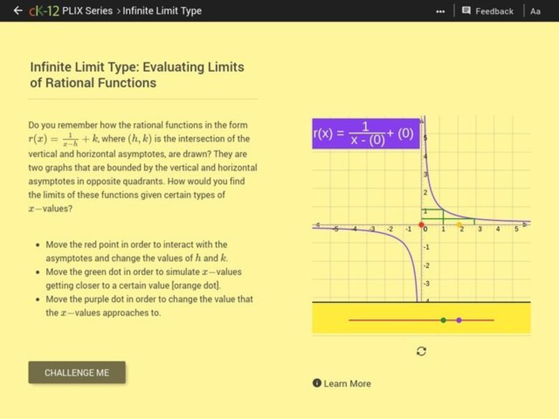 Infinite Limit Type: Evaluating Limits of Rational Functions Interactive