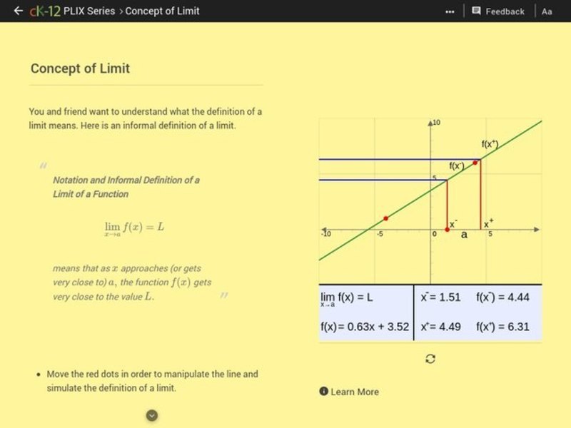 Concept of Limit Interactive