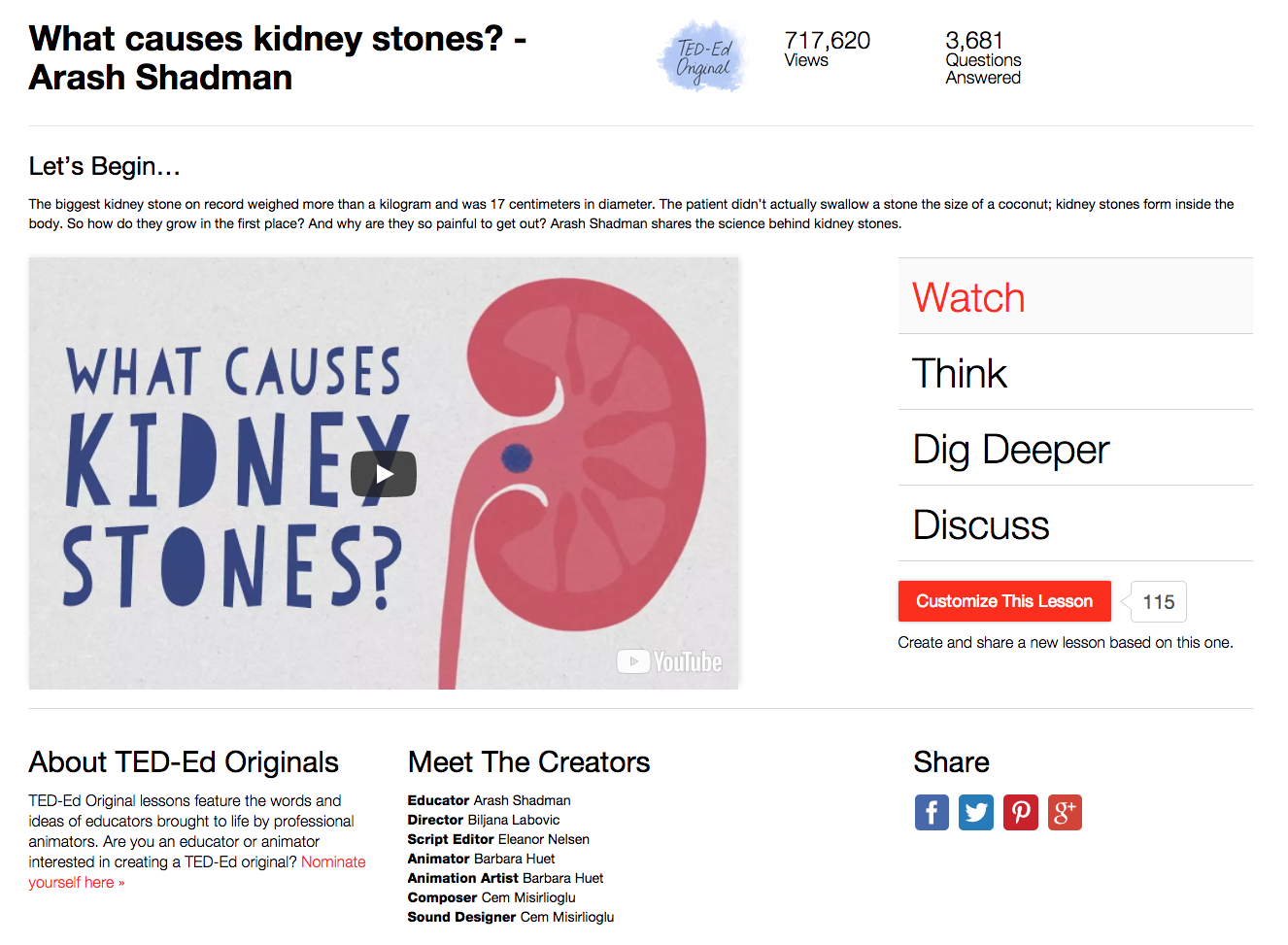 What Causes Kidney Stones? Instructional Video