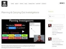 NGSS: Planning and Carrying Out Investigations Instructional Video