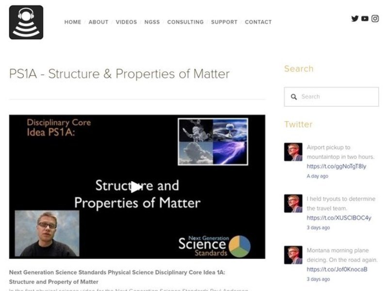 PS1A—Structure and Properties of Matter Instructional Video
