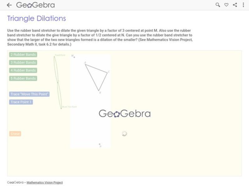 Triangle Dilations Interactive