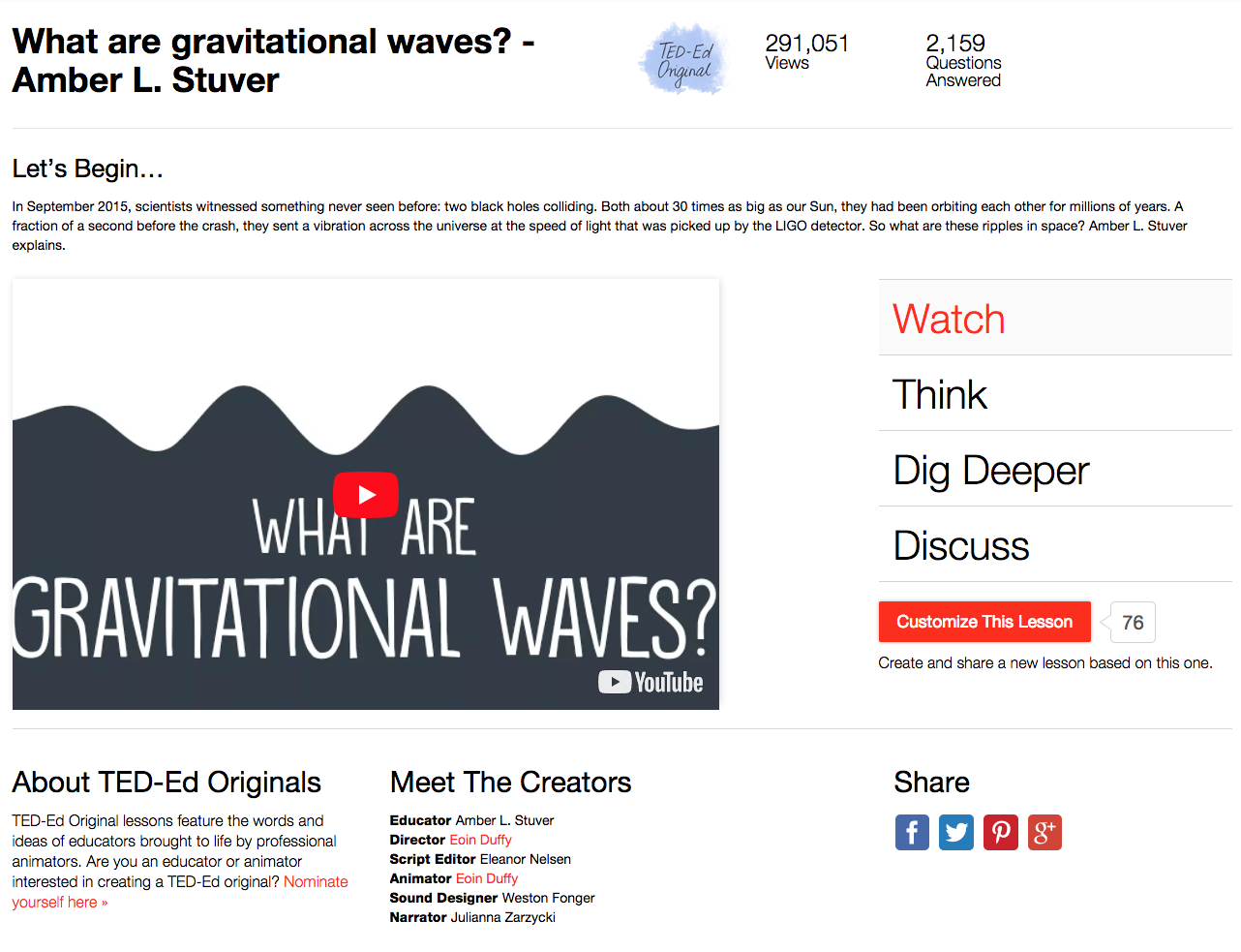 What Are Gravitational Waves? Instructional Video