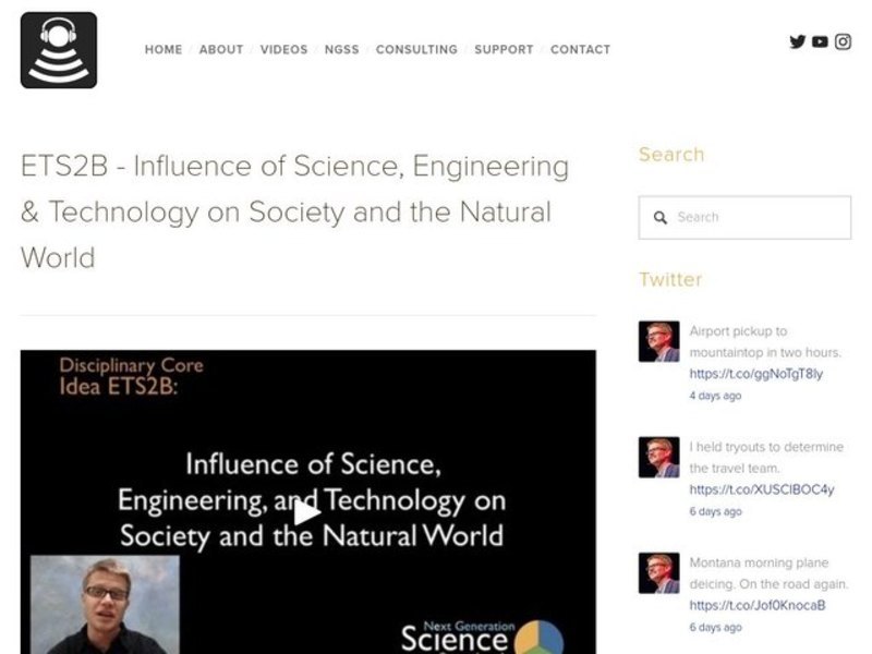 ETS2B - Influence of Science, Engineering and Technology on Society and the Natural World Instructional Video