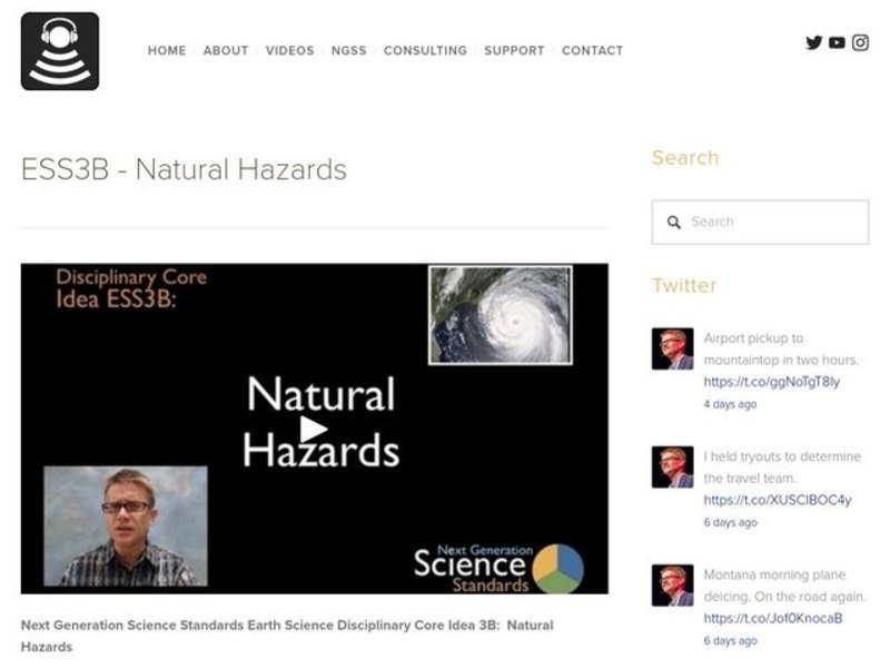 ESS3B - Natural Hazards Instructional Video