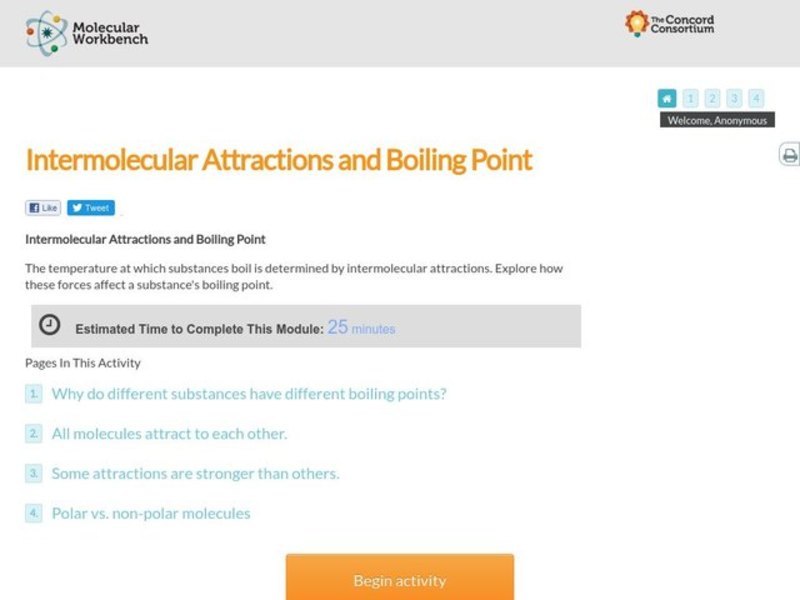 Intermolecular Attractions and Boiling Point Interactive