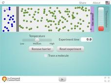 Diffusion and Temperature Interactive
