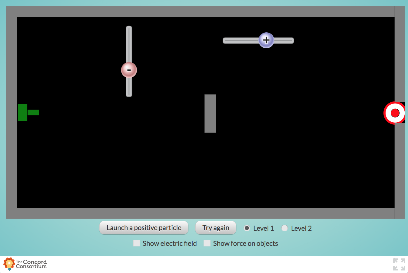 Target Game—Distance/Force Relationship Interactive