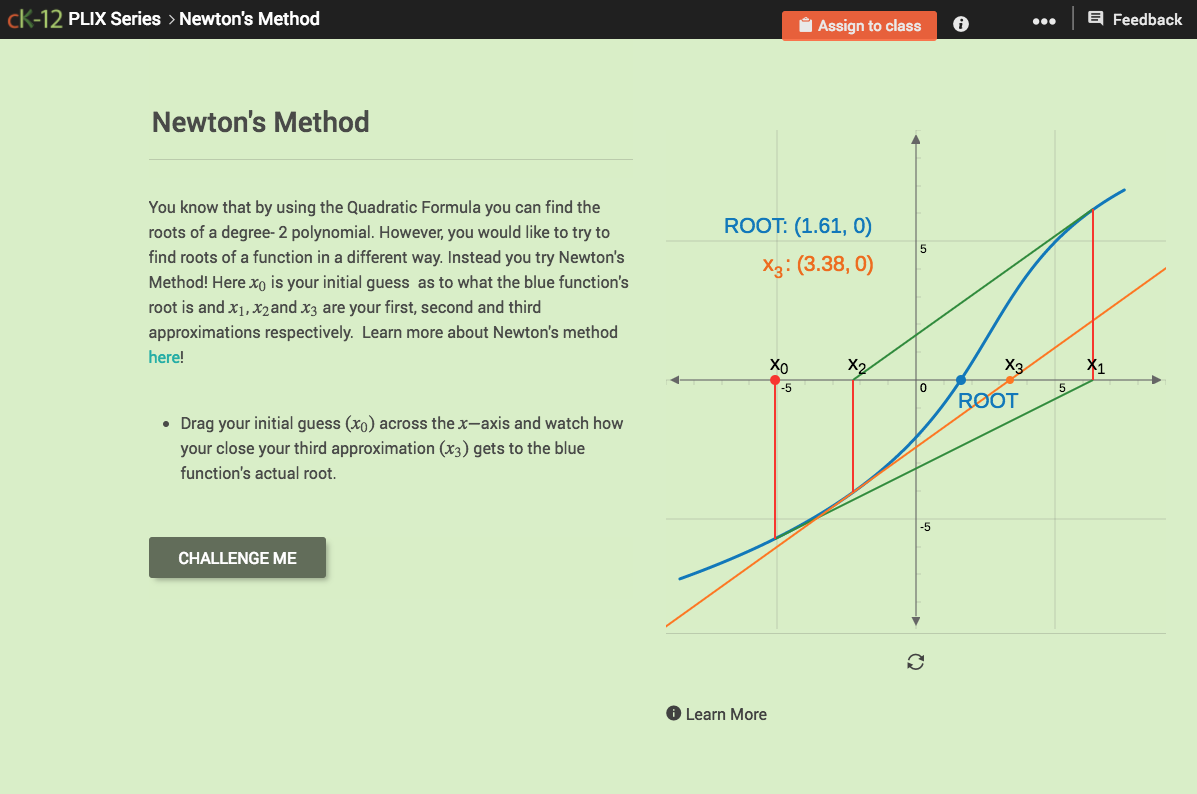 Newton's Method Interactive
