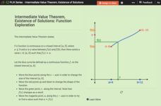 Intermediate Value Theorem, Existence of Solutions: Function Exploration Interactive