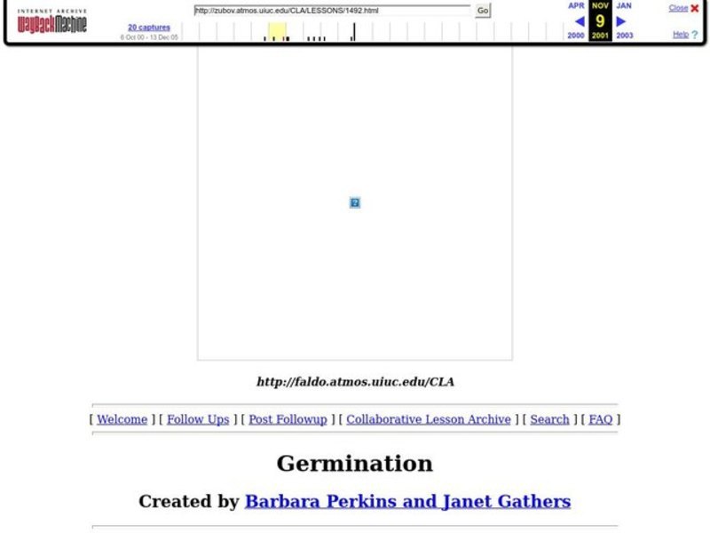 Germination Lesson Plan