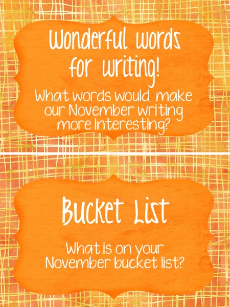 November Bell Ringers Printables