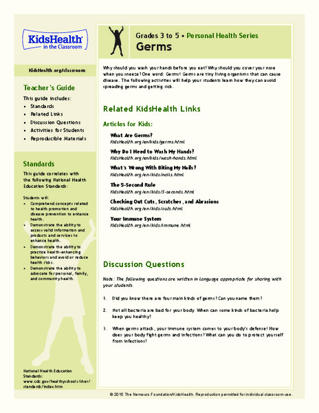 Germs: Grades 3-5 Lesson Plan