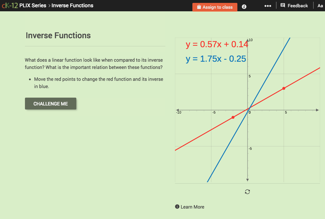 Inverse Functions Interactive