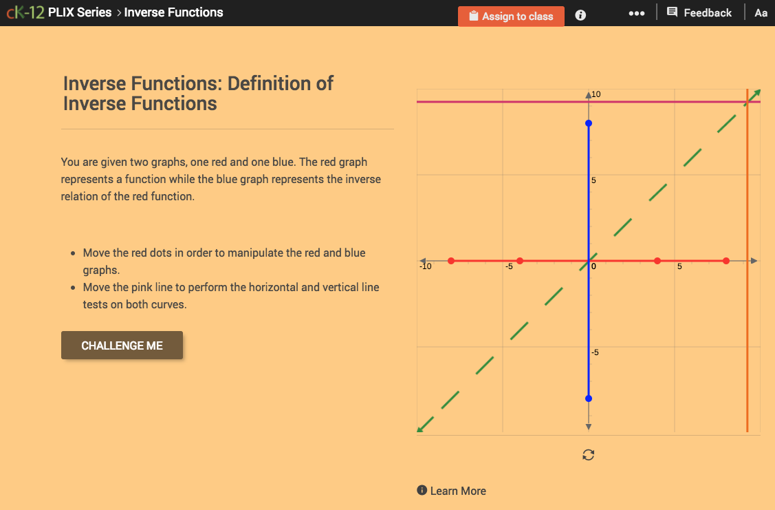 Inverse Functions: Definition of Inverse Functions Interactive