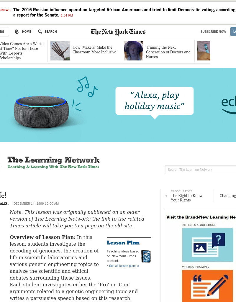 Get a Life! Lesson Plan