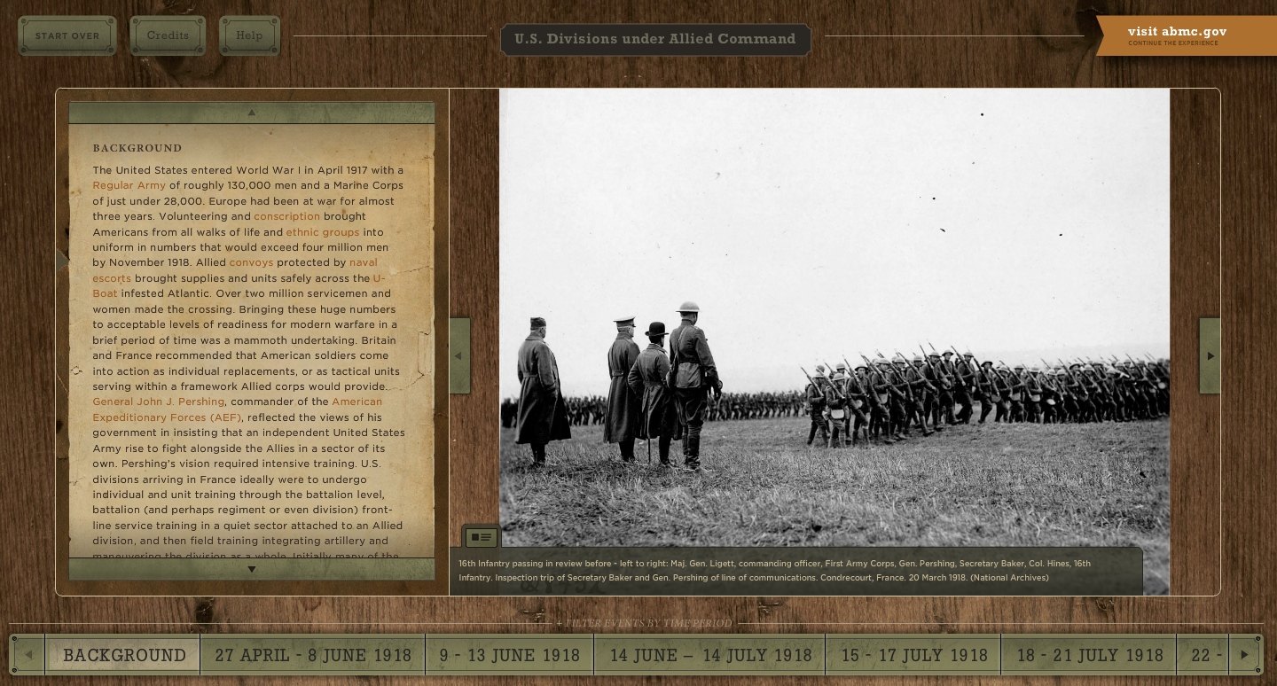 The Great War: U.S. Division Under Allied Command Interactive