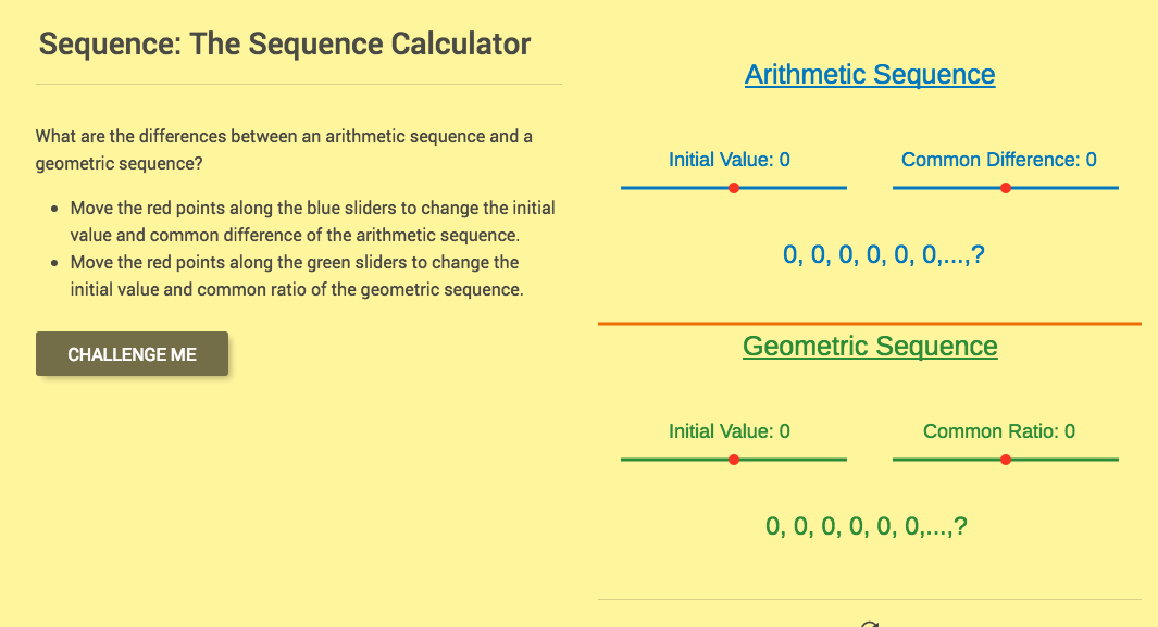 Sequence: The Sequence Calculator Interactive