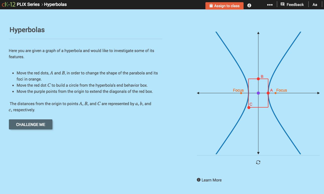 Hyperbolas Interactive
