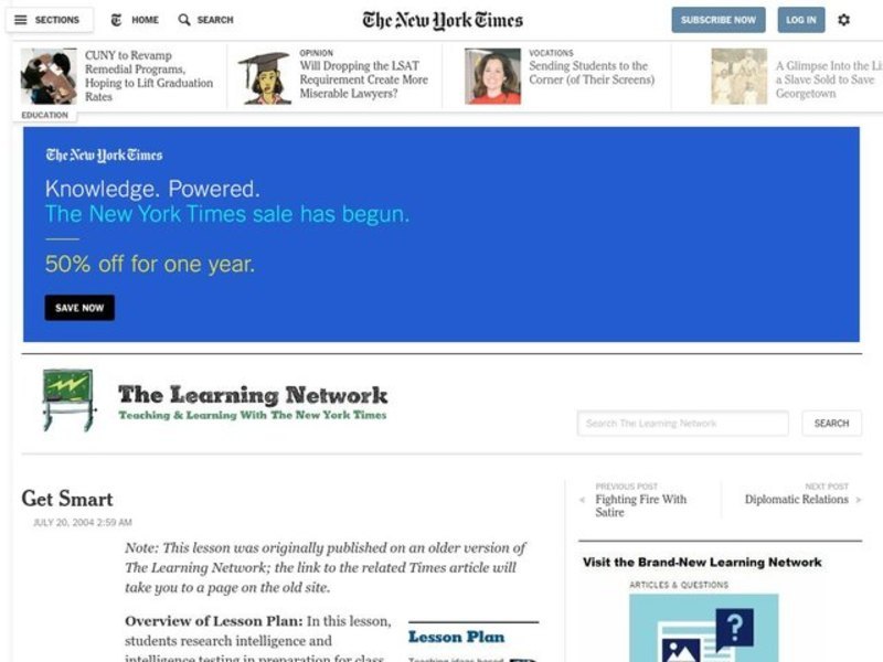 Get Smart Lesson Plan