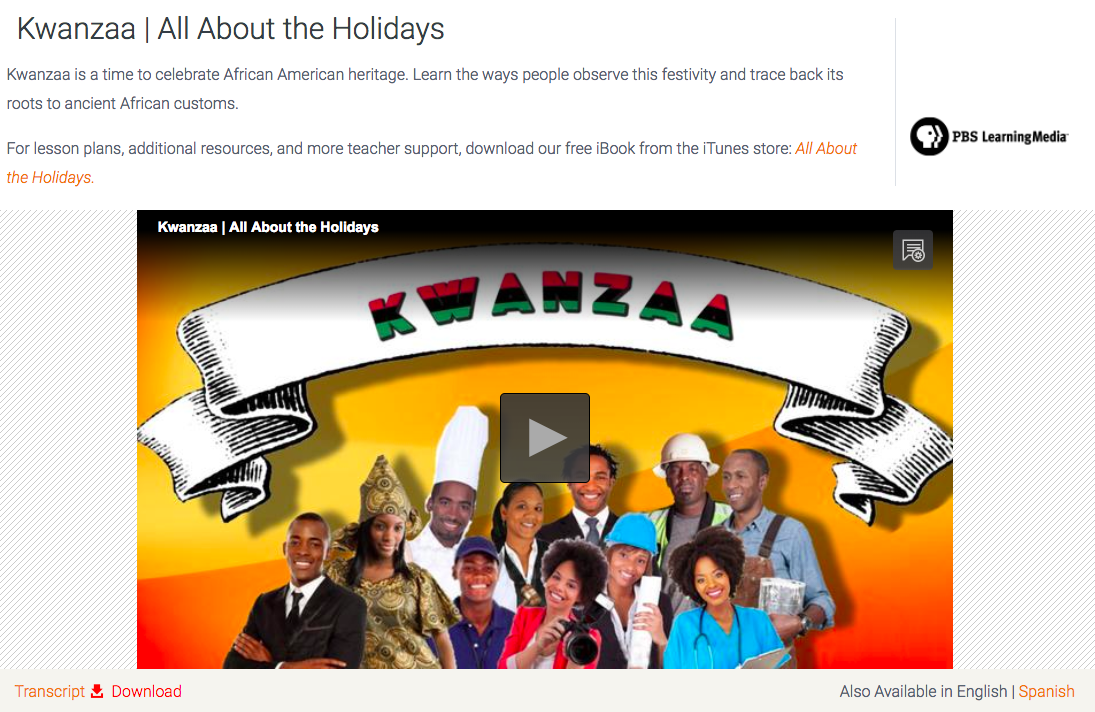 Kwanzaa | All About the Holidays Instructional Video