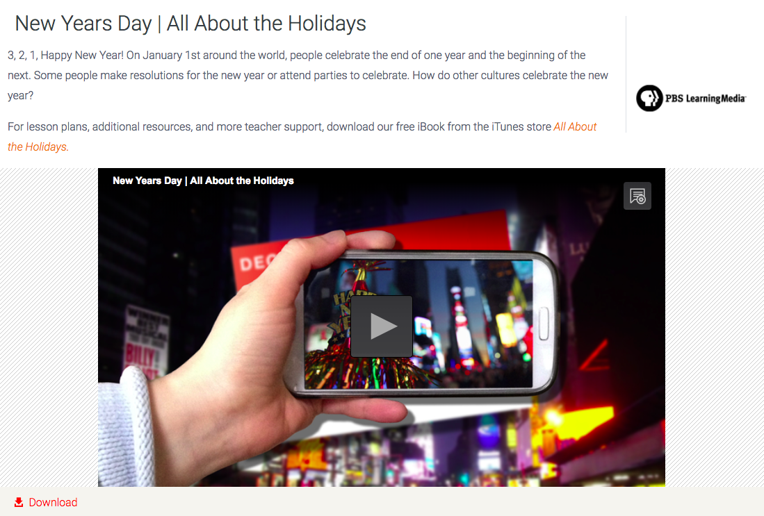 New Years Day | All About the Holidays Instructional Video