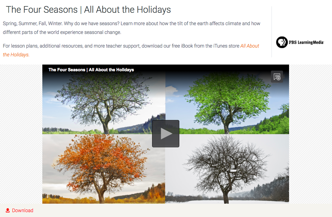 The Four Seasons | All About the Holidays Instructional Video