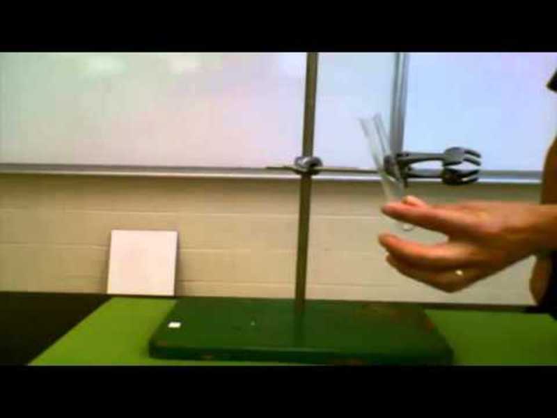 Test Tube in Retort Stand Instructional Video
