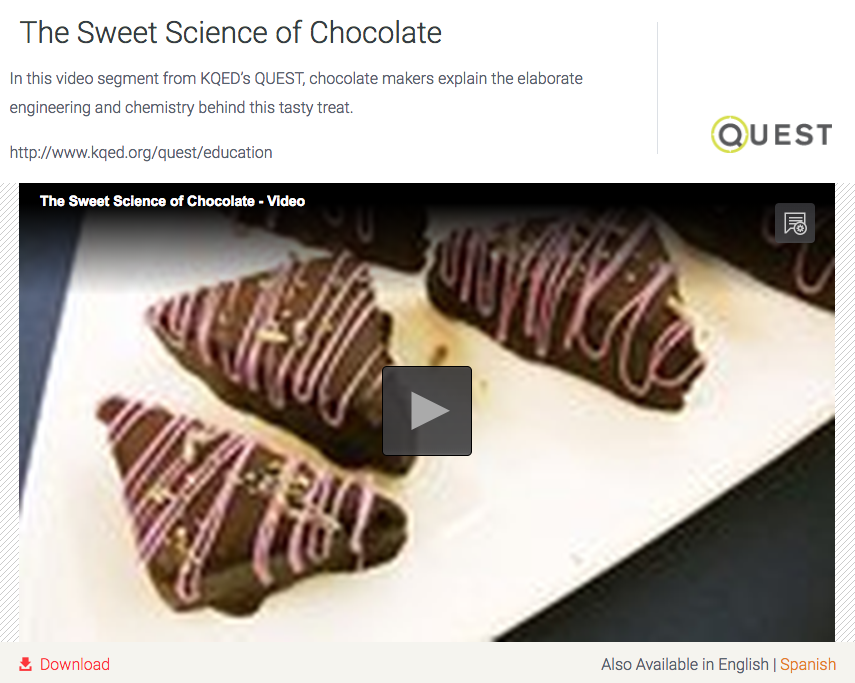The Sweet Science of Chocolate Instructional Video