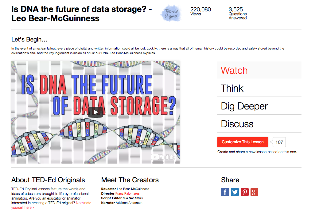 Is DNA the Future of Data Storage? Instructional Video
