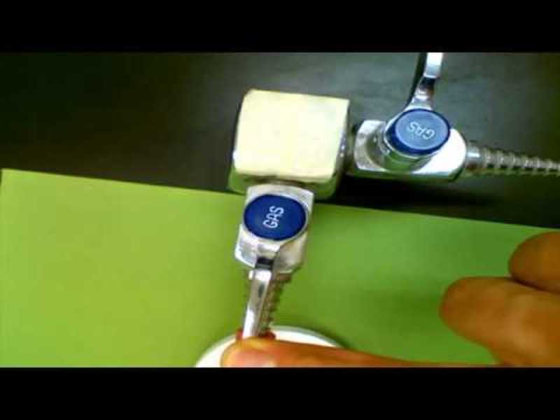 Lighting a Bunsen Burner Correctly Instructional Video