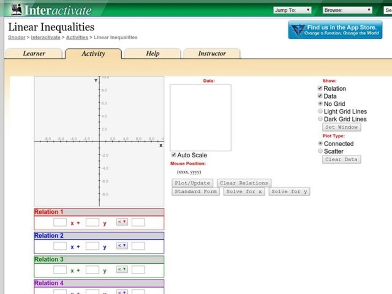 Linear Inequalities Interactive