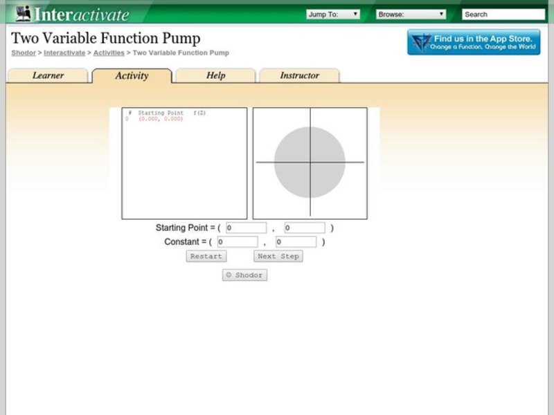 Two Variable Function Pump Interactive